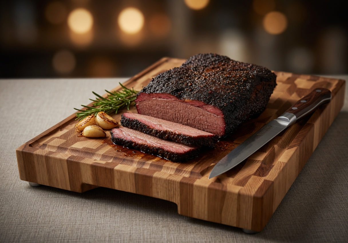 The Chef, Hickory end grain butcher block.