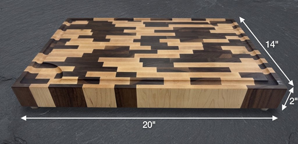 The Chef, American Walnut end grain butcher block.