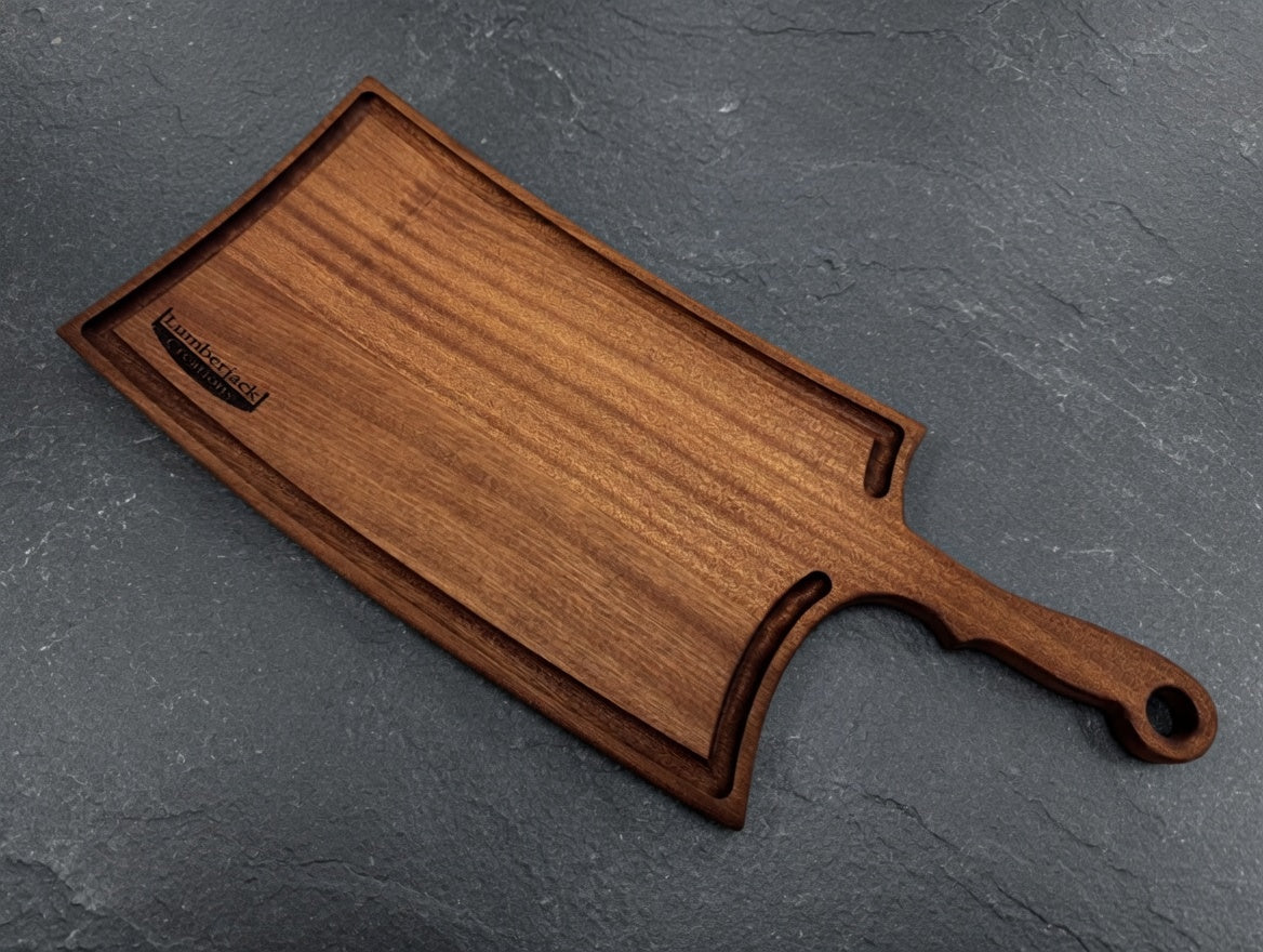 The Cleaver, Sapele wood, Large with drip channel