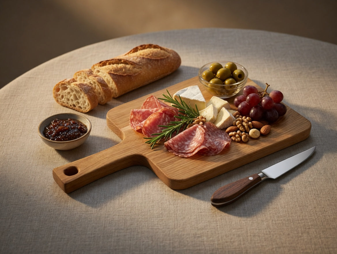 The Keystone, Hickory charcuterie cutting board, Small