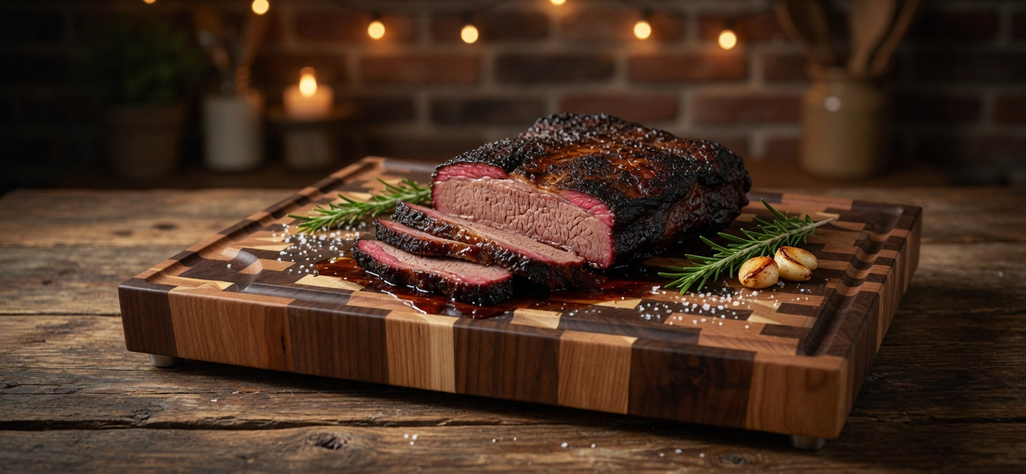 The Chef, American Walnut and Cherry end grain butcher block.