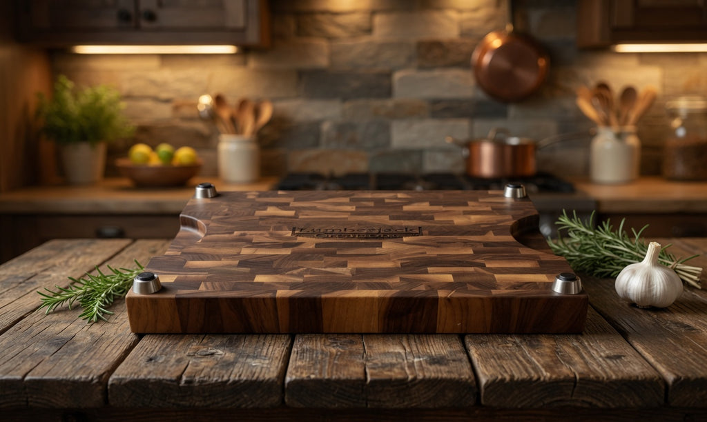 The Chef, American Walnut end grain butcher block.