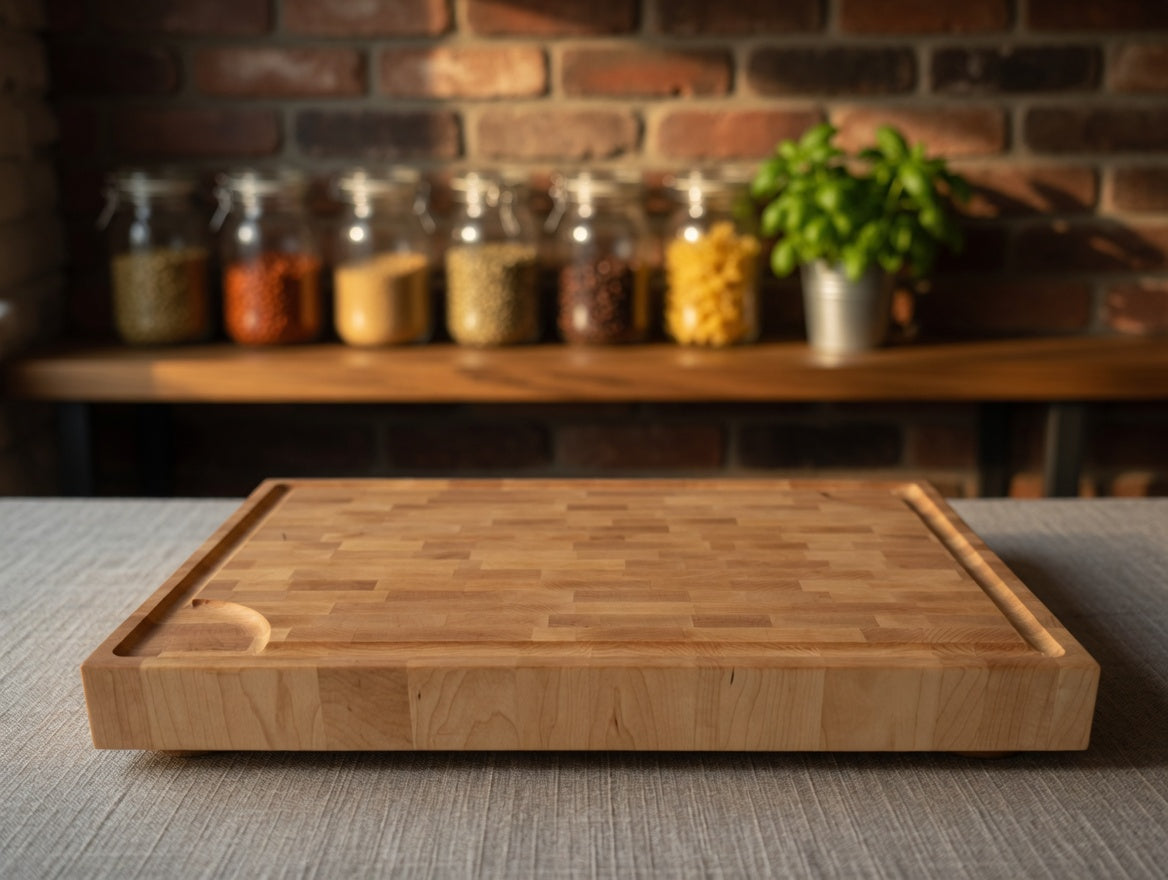 The Chef, Hard Maple end grain butcher block.