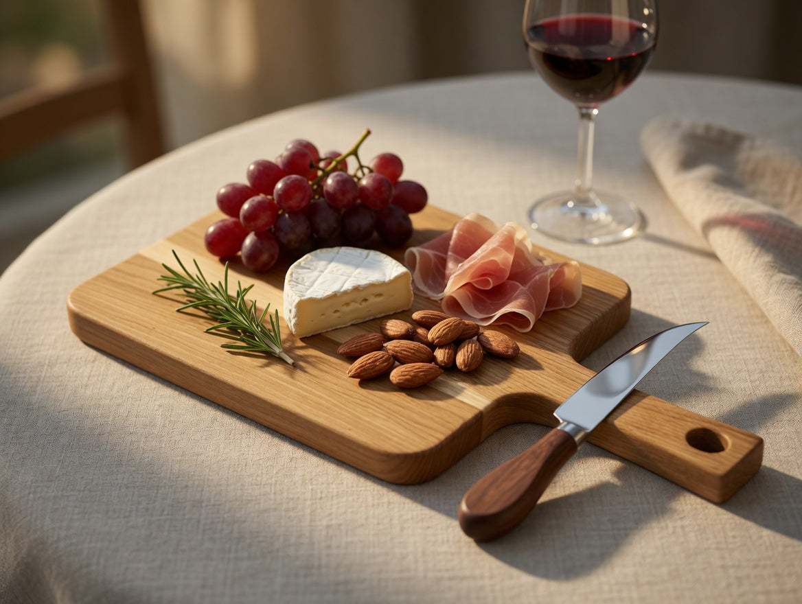 The Keystone, Hickory charcuterie cutting board, Small
