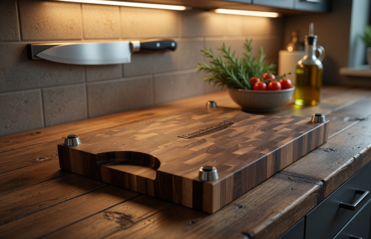 The Chef, American Walnut end grain butcher block.