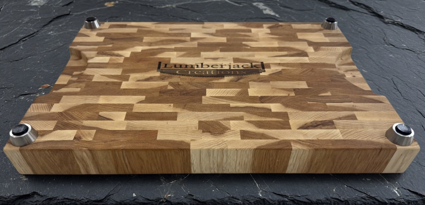 The Chef, Hickory end grain butcher block.