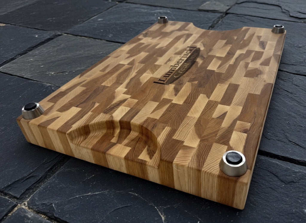 The Chef, Hickory end grain butcher block.