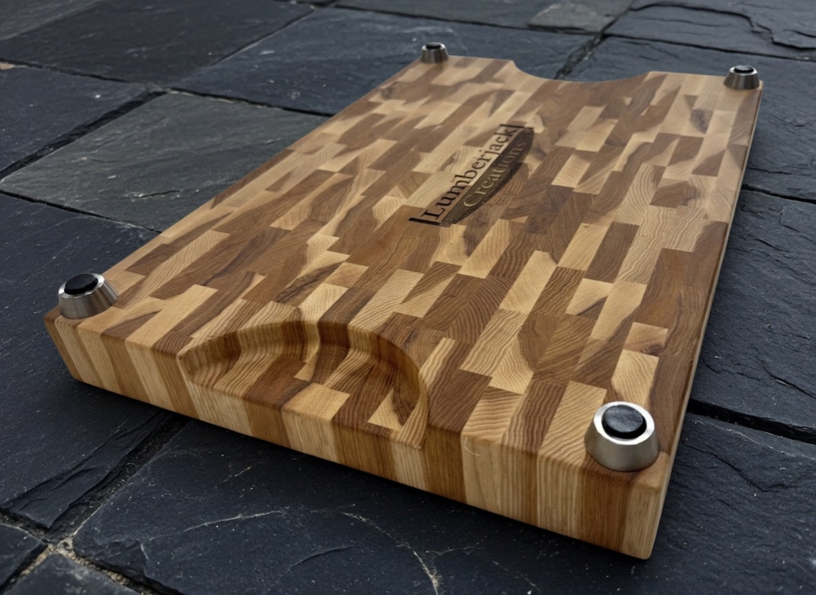 The Chef, Hickory end grain butcher block.