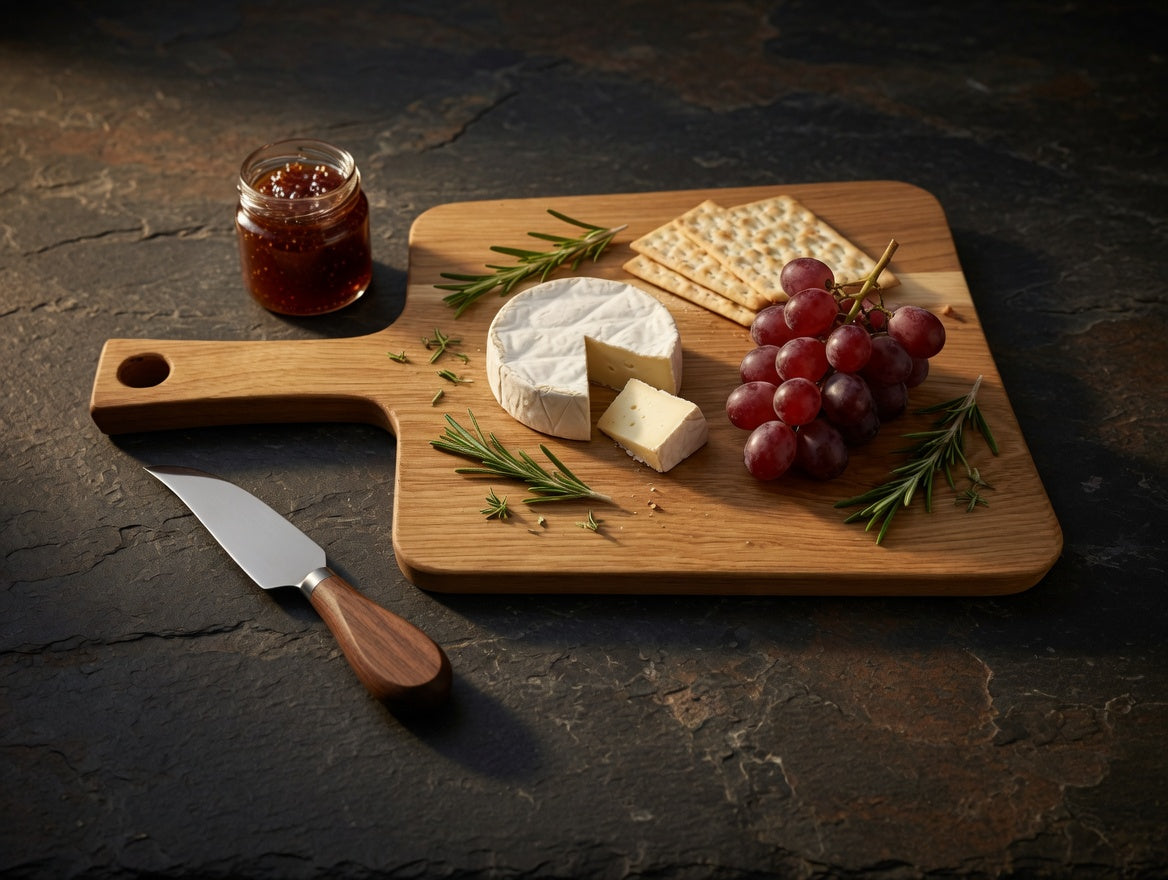 The Keystone, Hickory charcuterie cutting board, Small